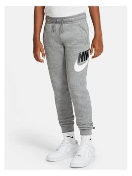 Nike Older Boys Nsw Club + HBR Pant - Grey, Size L=12-13 Years