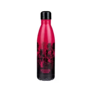 Stranger Things Metal Water Bottle, red