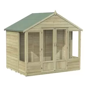 8' x 6' Forest Oakley Double Door Apex Summer House (2.61m x 1.83m)