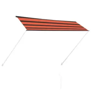 Vidaxl Retractable Awning 300X150cm Orange And Brown