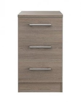 Swift Halton Ready Assembled 3 Drawer Bedside Chest