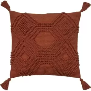 Furn Halmo Cushion Cover (One Size) (Brick Red) - Brick Red