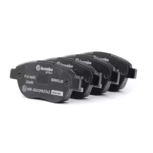 BREMBO Brake pad set PEUGEOT,CITROEN P 61 068X 1611140980,1611838880,1617256680 1619790480,425222,425235,425250,425252,425253,425331,425339,425370