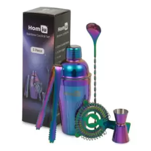 Homiu 5 Piece Rainbow Cocktail Set