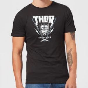 Marvel Thor Ragnarok Asgardian Triangle Mens T-Shirt - Black - S