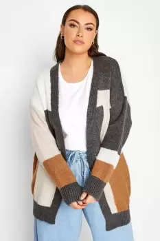 Curve Luxury Colourblock Cardigan