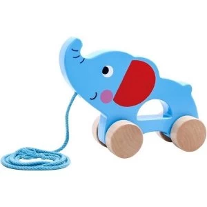 Elephant Wooden Pull Along Toy