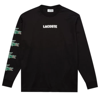 Lacoste Long Sleeve Tee - Black