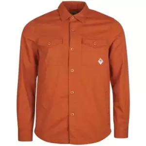 Barbour Beacon Twill Overshirt - Orange