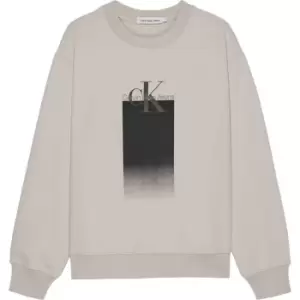 Calvin Klein Jeans Gradient Logo Sweatshirt - Beige