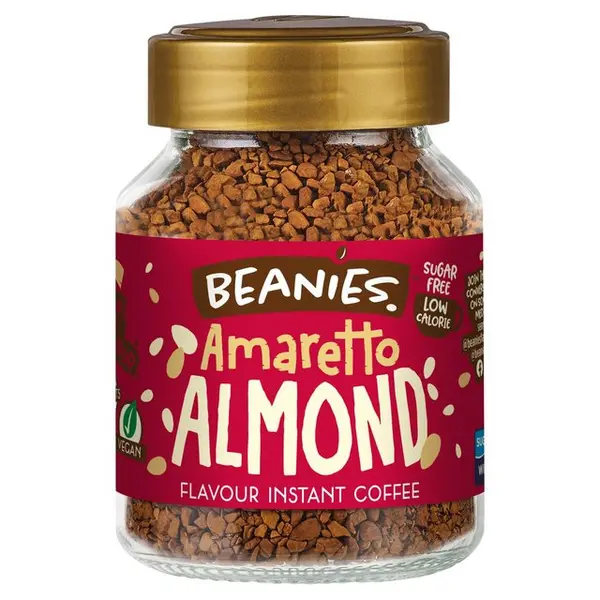 Beanies Amaretto Almond Instant Coffee 50g