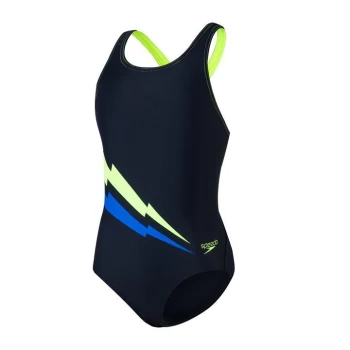 Speedo PL Leaderback Swimsuit - Blue