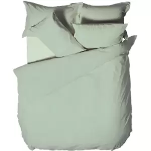 Linen Yard Waffle Duvet Cover Set (Double) (Aqua Blue) - Aqua Blue