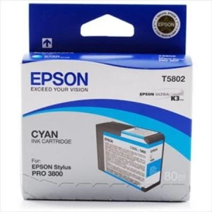 Epson T5802 Cyan Ink Cartridge