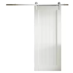 JELD-WEN Cottage White Primed Internal Sliding Barn Door - Provincial Track