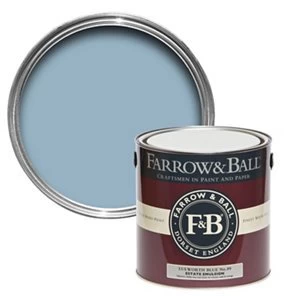 Farrow & Ball Estate Lulworth blue No. 89 Matt Emulsion Paint 2.5L