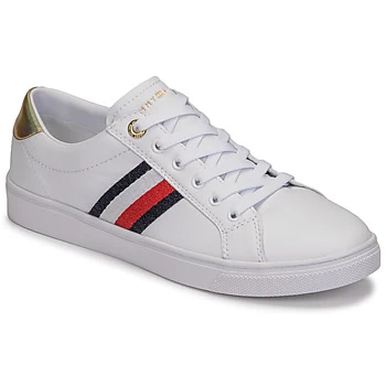 Tommy Hilfiger TH CORPORATE CUPSOLE SNEAKER womens Shoes Trainers in White,3.5,4,5,6,6.5