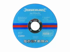 Silverline 972926 115 x 1 22.23mm Inox Slitting Discs 10pk