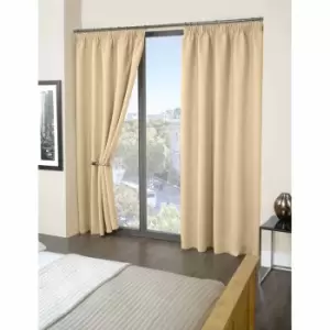 Emma Barclay Blackout Pencil Pleat Curtains Cali 66 X 90" Beige