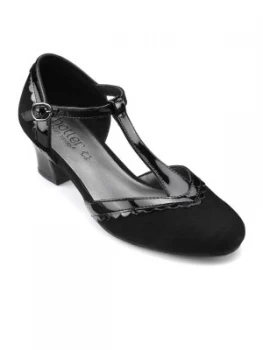 Hotter Vivienne Hotter T Bar Formal Shoe Jet