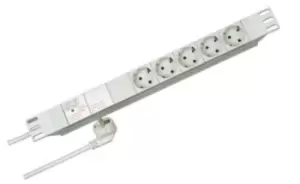 Kopp 2m 5 Socket Type F - German Schuko Extension Lead, 250 V ac