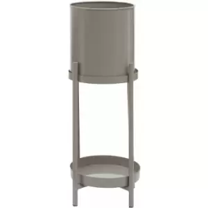 Premier Housewares - Asher Two Tier Grey Plant Stand