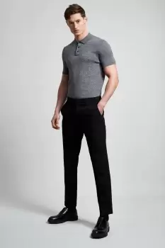 Mens Slim Fit Black Essential Trousers