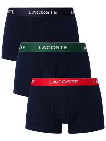 Lacoste 3 Pack Casual Trunks Navy XL