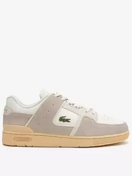 Lacoste Mens Lacoste Court Cage Leather Trainers, Off White, Size 6, Men