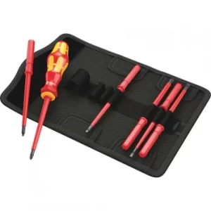 Wera 7 Piece Kraftform Kompakt 60I/68I VDE Insulated Interchangeable Screwdriver Set