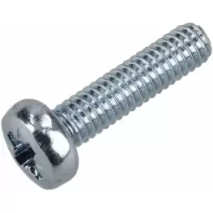 R-tech - 337029 Pozi Pan Head Machine Screws bzp M2.5 10mm - Pack Of 100