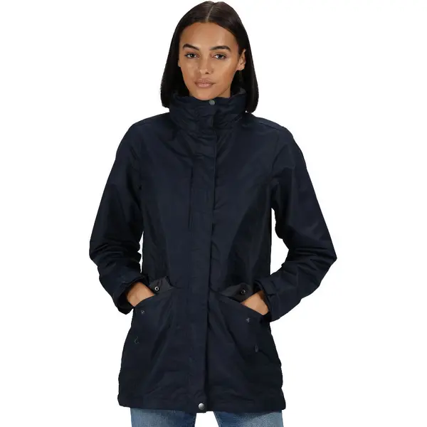 Regatta Womens Benson III 3in1 Waterproof Breathable Coat 10 - Bust 34' (86cm) Navy/Navy TRA148-272-10