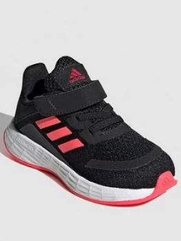 adidas Duramo SL Infant Trainers - Black/Pink, Size 6