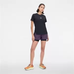 New Balance Impact Run AT 2in1 Womens Running Short - Purple