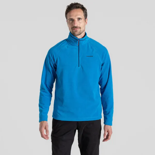 Craghoppers Mens Corey Half Zip Mico Fleece Jacket S - Chest 38' (97cm) Howlite Blue CMA1287-F3T-S