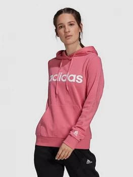 adidas Essentials Linear Hoodie - Rose, Rose, Size 2XL, Women