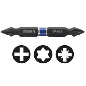 IRWIN Impact Double-Ended Screwdriver Bits Phillips PH2 60mm (Pack 10)