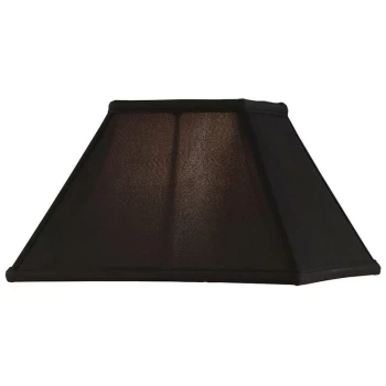 Interiors - Twelve Inch Black Faux Silk Shade, E27