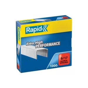 Rapid SuperStrong Staples 917 1000 - Outer carton of 5