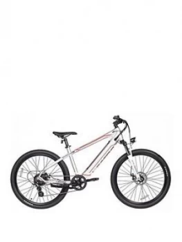 Lectro Lectro Peak 36V Mens Electric 17" Frame Silver Mountain Bike