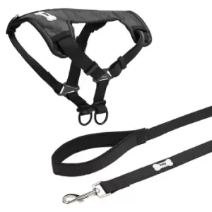 Bunty Strap N Strole Black and Middlewood Lead Black - Small