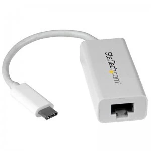 StarTech USB-C to Gigabit Ethernet Adapter White