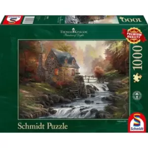 Thomas Kinkade: Cobblestone Mill Jigsaw Puzzle - 1000 Pieces