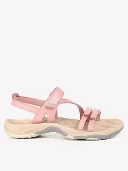 Barbour Barbour Kenmore Leather Trekker Sandals - Pink, Size 3, Women