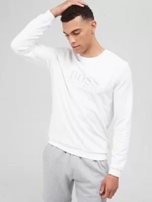 Hugo Boss Velour Lounge Sweatshirt White Size XL Men