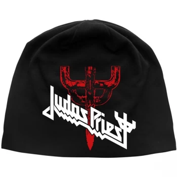 Judas Priest - Logo & Fork Unisex Beanie Hat - Black