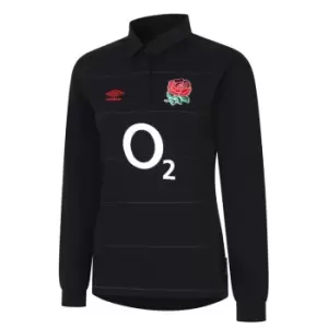 Umbro England Away Classic Licensed Long Sleeve Shirt 2022/2023 Womens - Black