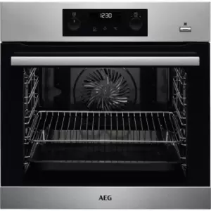 AEG BPK355020M Built In Electric Single Oven - Black