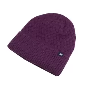 New Balance LAH23102 Cross Hatch Beanie - Purple