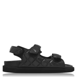 Alohas Hook and Loop Sandal - Black